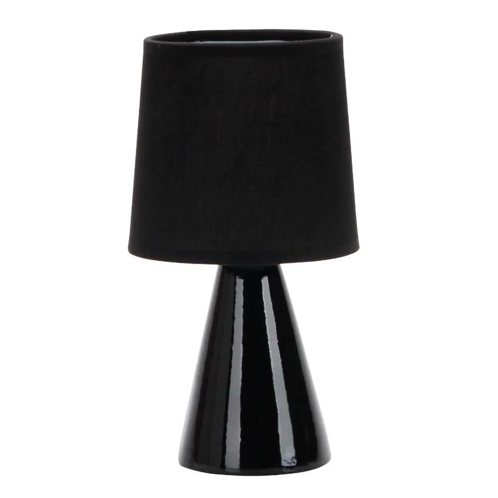 Abajur de Cerâmica Pottery 25Cm Taschibra Bivolt - Preto
