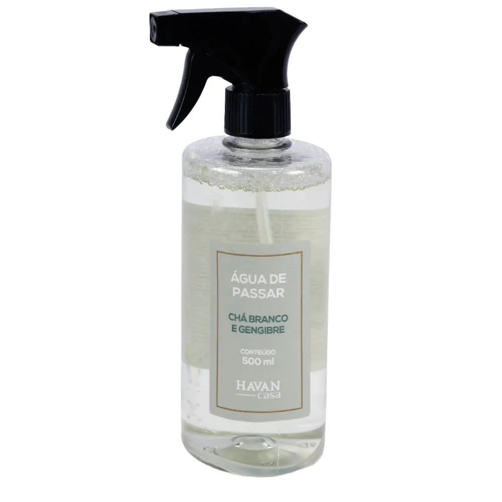 Água de Passar Spray 500Ml - Chá Branco e Gengibre