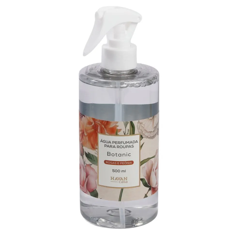 Água Perfumada Botanic Spray 500Ml - Rosas e Peônia