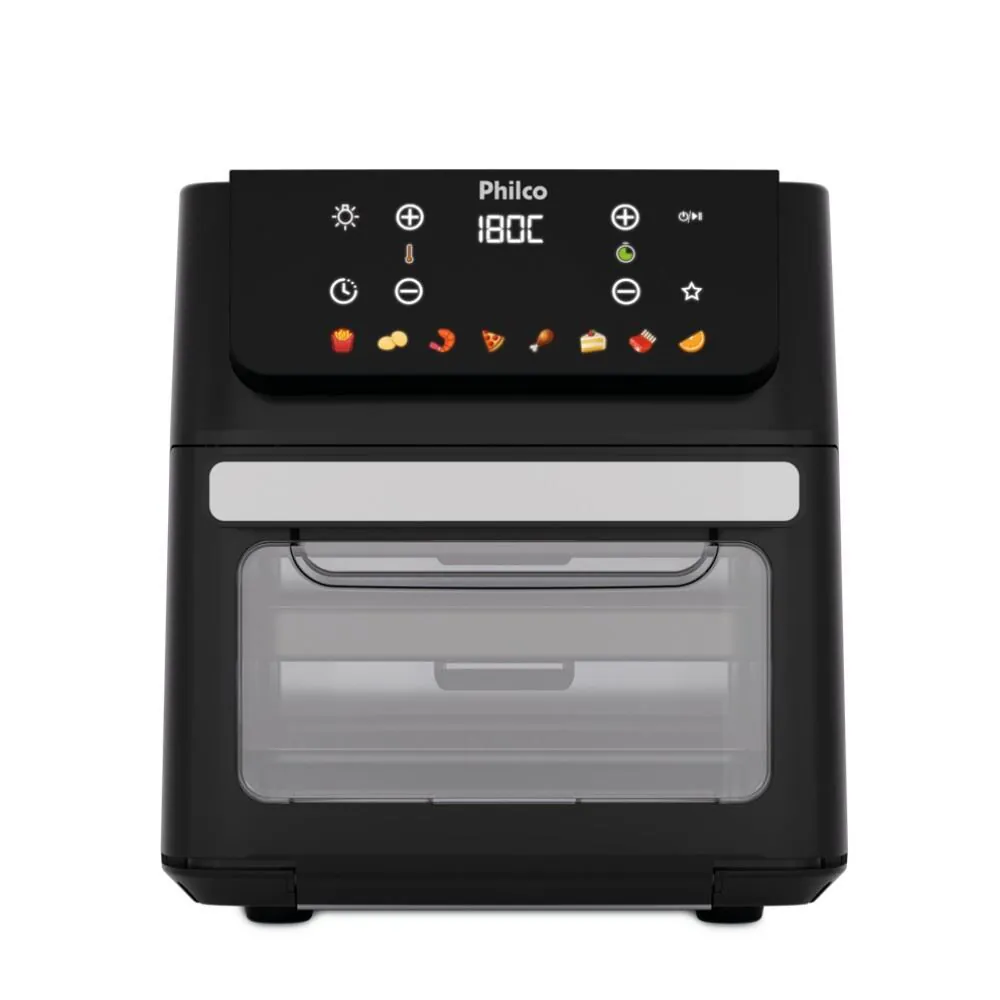 Fritadeira Air Fryer Oven Philco 11 Litros 8 Funções Visor 1800W PAF11B