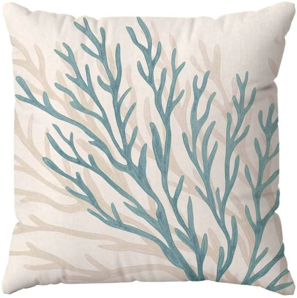 Almofada Decorativa 45X45 cm Estampada - Náutico Alga