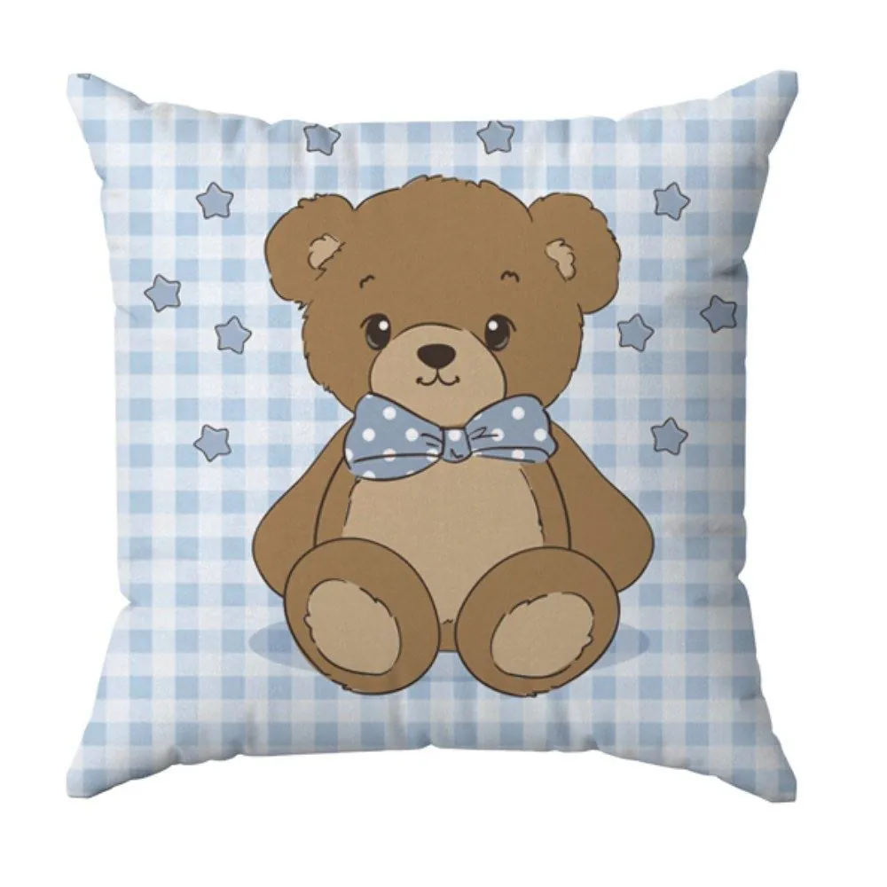 Almofada Decor 38X38cm Baby - Urso Azul