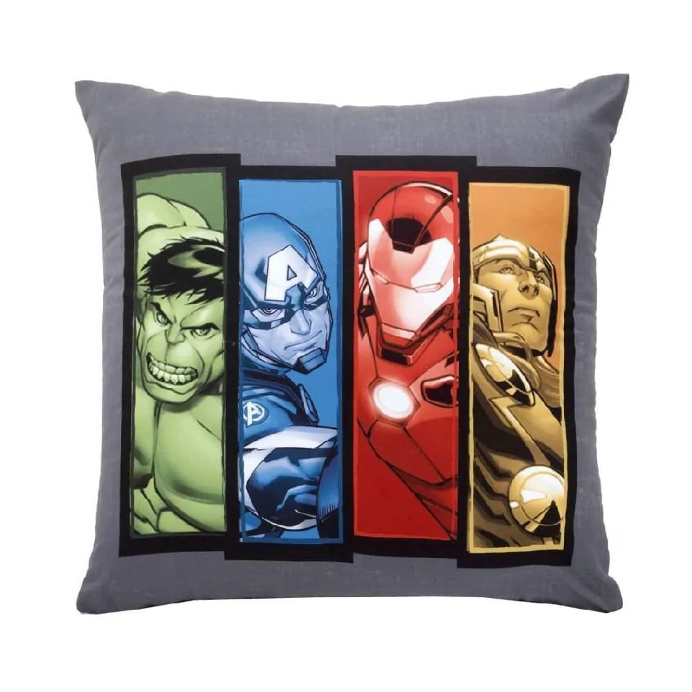 Almofada Decorativa 43X43 cm Disney Hedrons - Vingadores Luta
