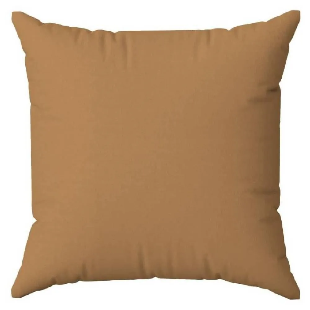 Almofada Decorativa 50X50cm Veludo Italiano Liso - Mostarda