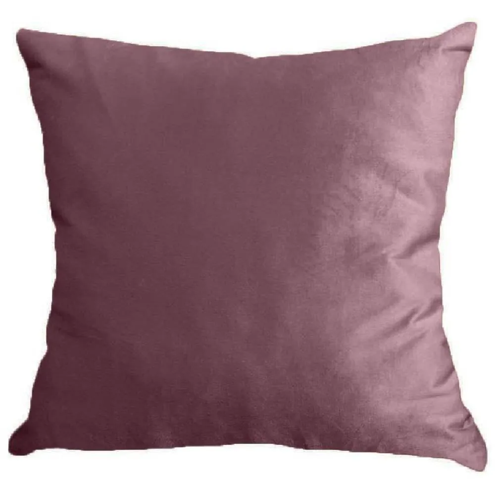 Almofada Decorativa 50X50cm Veludo Italiano Liso - Rose