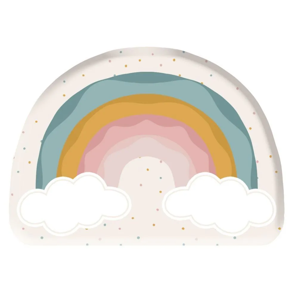Almofada Formas Veludo Baby - Arco Iris