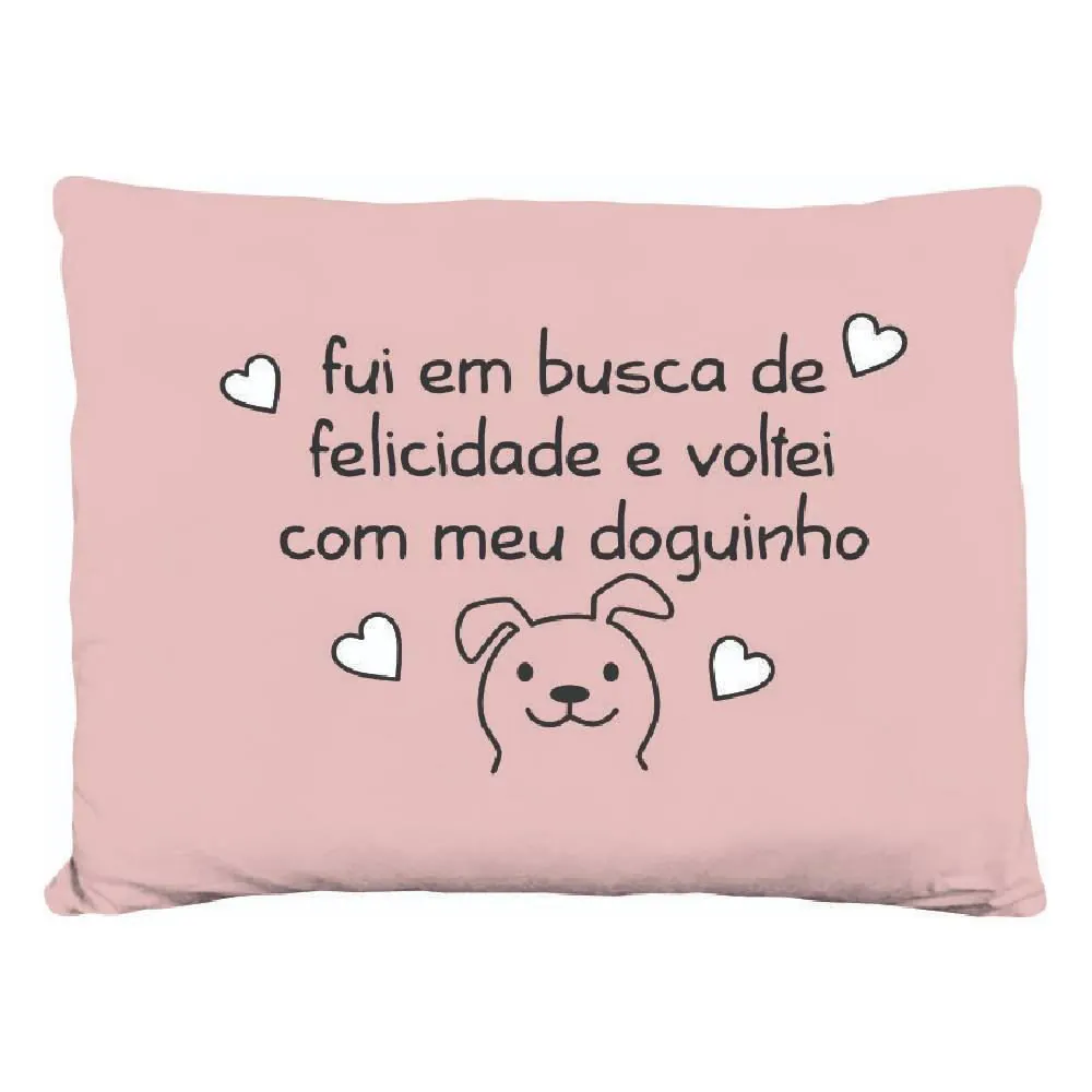 Almofada Funny Animais 35X45 cm - Rosa Doguinho