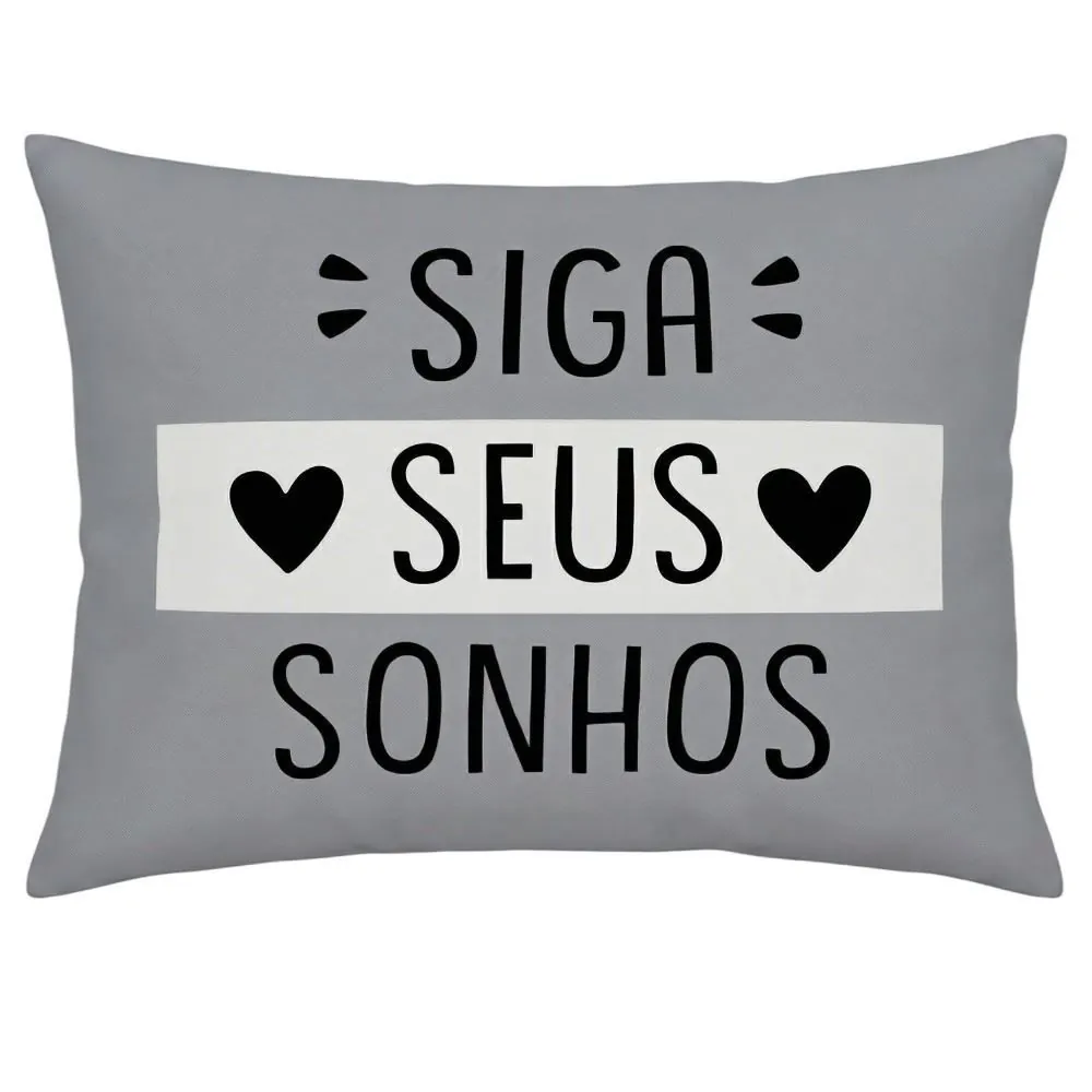 Almofada Funny 35X45cm - Cinza Sonhos