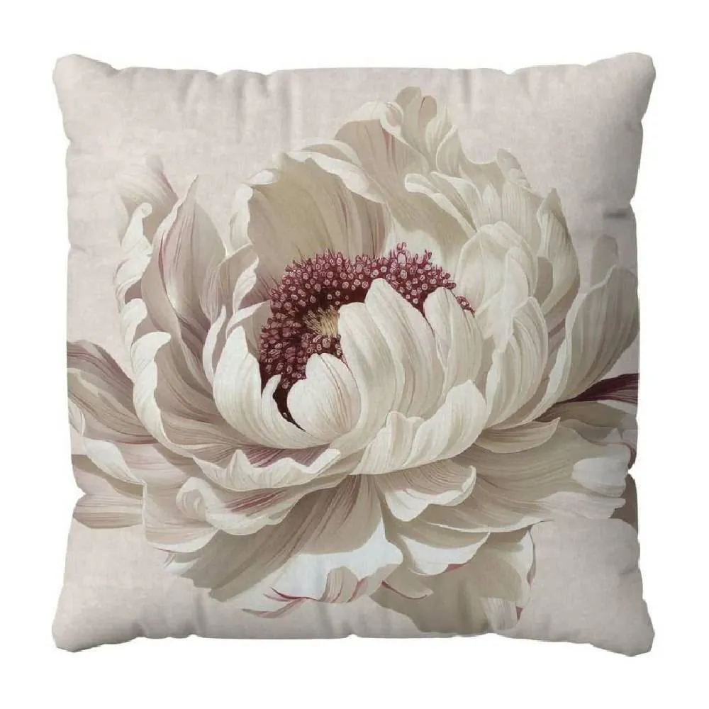 Almofada Veludo 48X48 Cm Estampada - Begônia