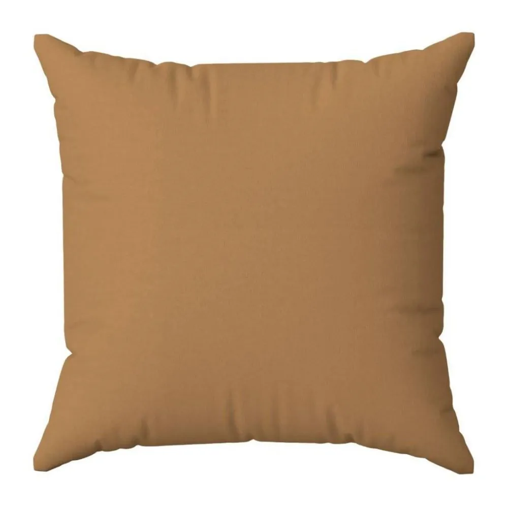 Almofada Veludo 50X50 cm Liso - Mostarda