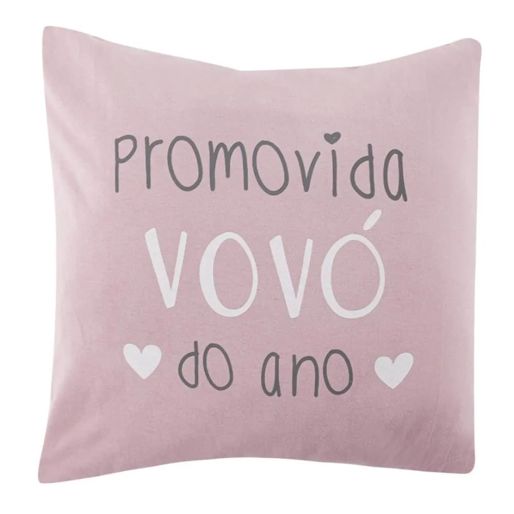 Almofadas Funny 35X35cm Baby - Rosa Vovó