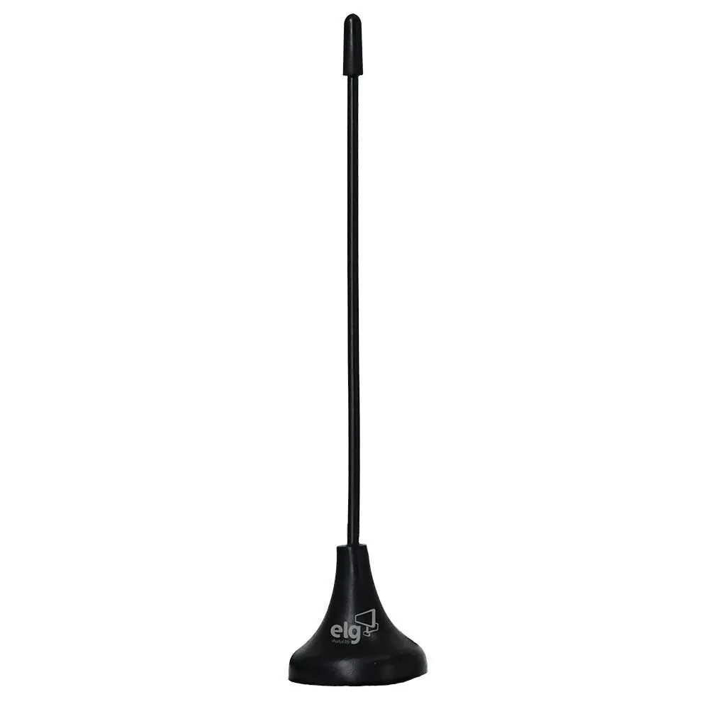 Antena Smart View 4K Elg com Cabo Coaxial 2,5 Metros - Preto