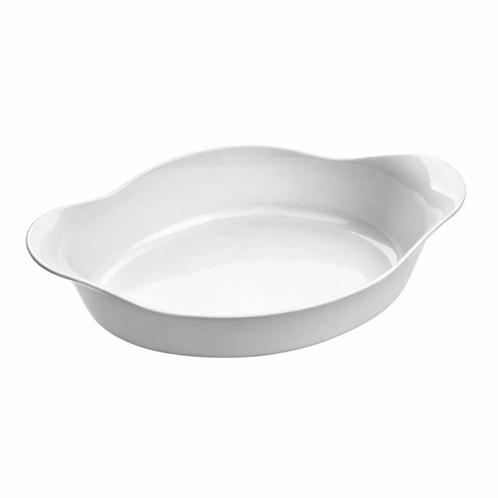 Assadeira Oval Opaline Marinex 1,4 Litros - Branco