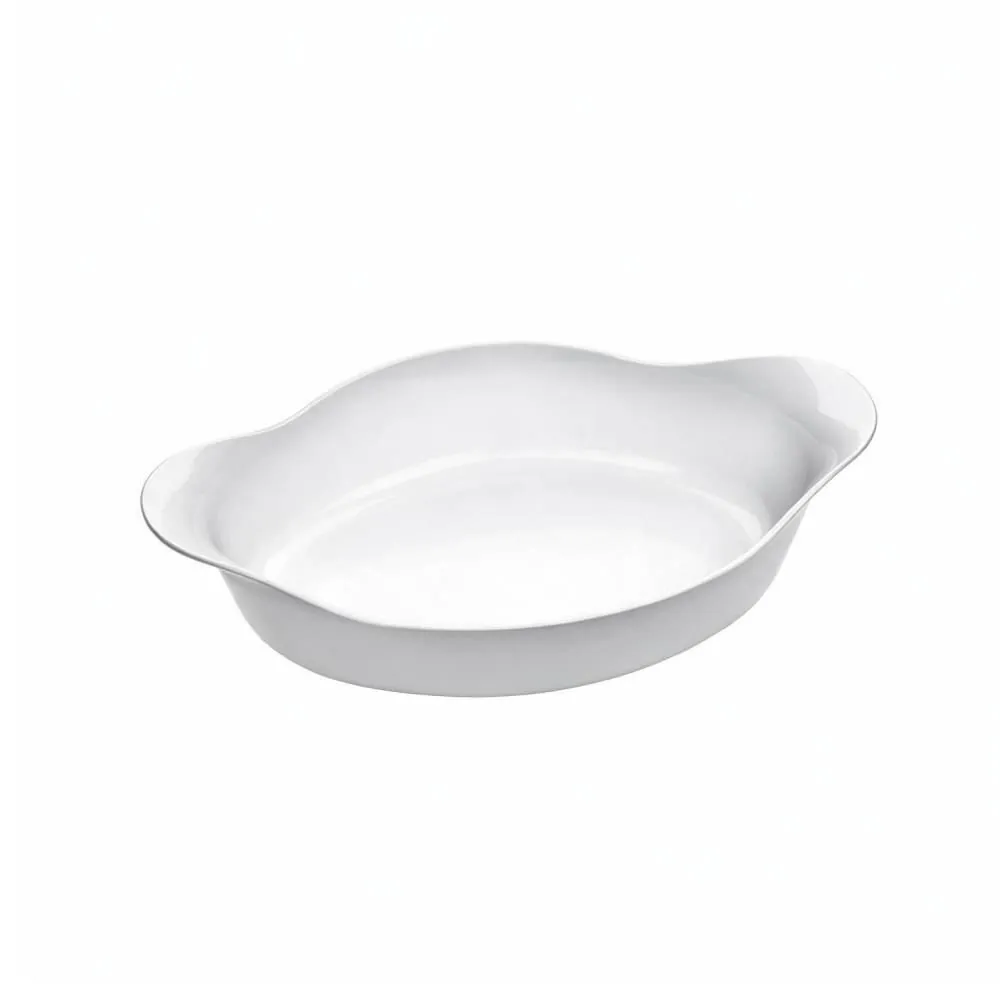 Assadeira Oval Opaline Marinex 600Ml - Branco