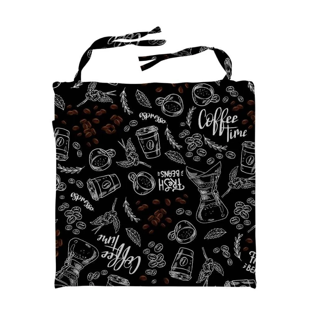 Assento de Cadeira 40X40 Cm - Café Grãos