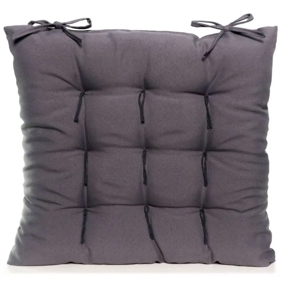 Assento Futton 40X40 cm Liso Oxford - Cinza