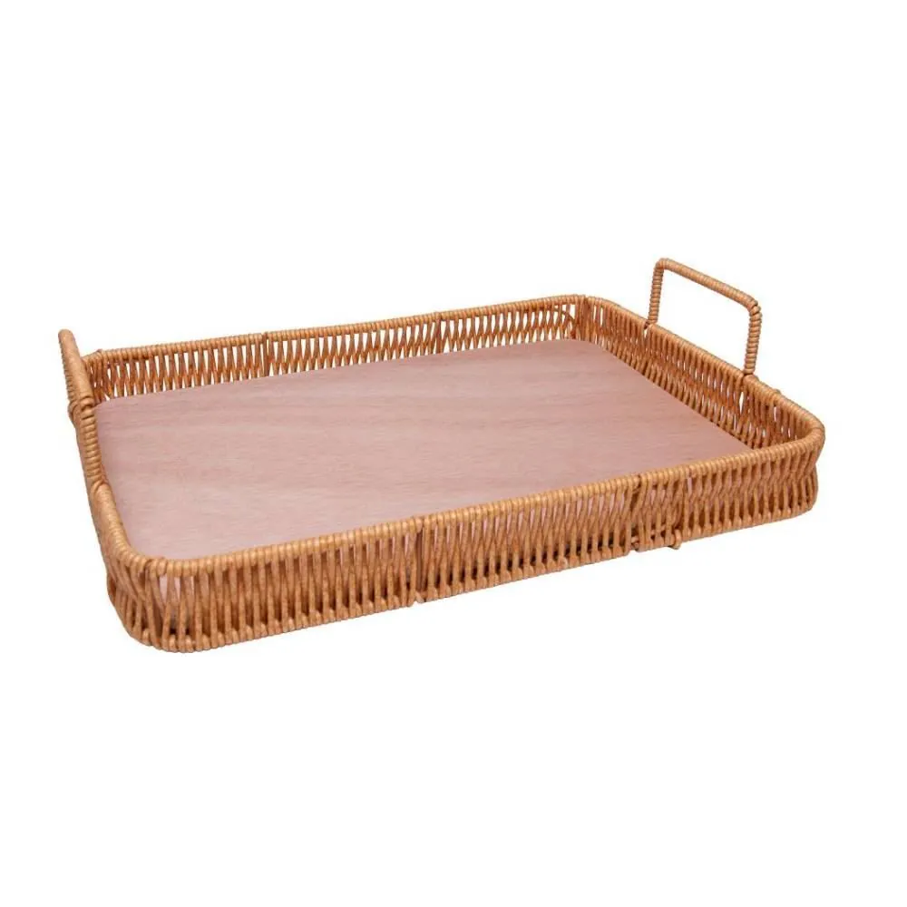 Bandeja Redonda com Alça Kali 35Cm - Lyor