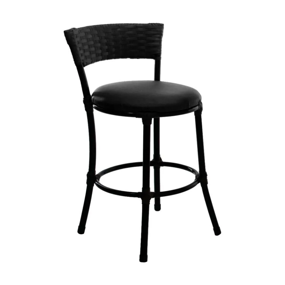Banqueta Baixa de Ferro 73 Cm Famais - Preto