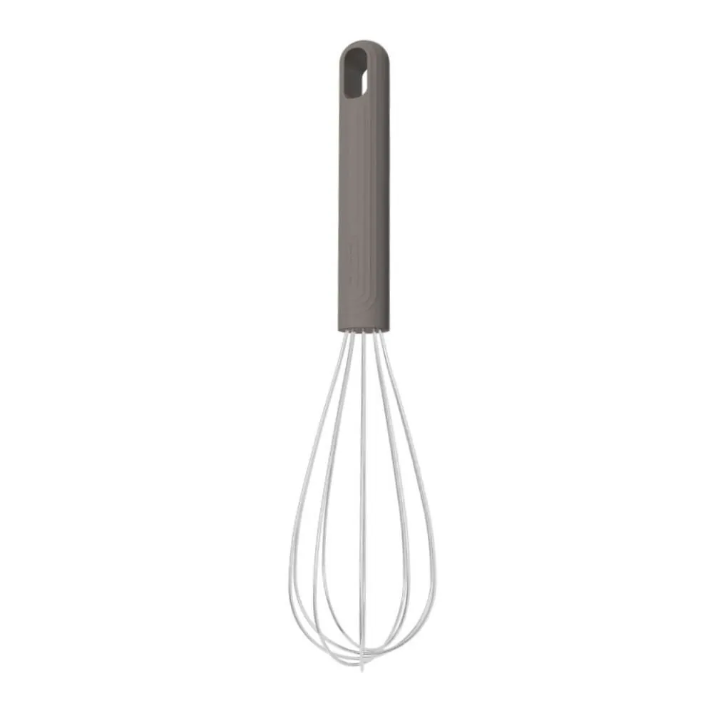 Batedor Manual Tramontina Softta Aço Inox 30Cm - Cinza