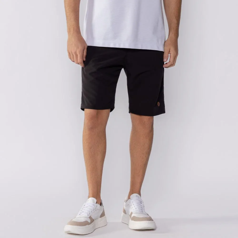 Bermuda Masculina de Alfaiataria Gangster Preto