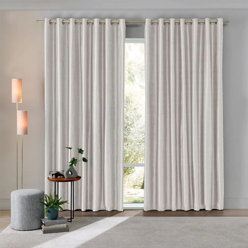 Cortina para Quarto e Sala 2,60X2,30 m Blackout Uniblock - Areia