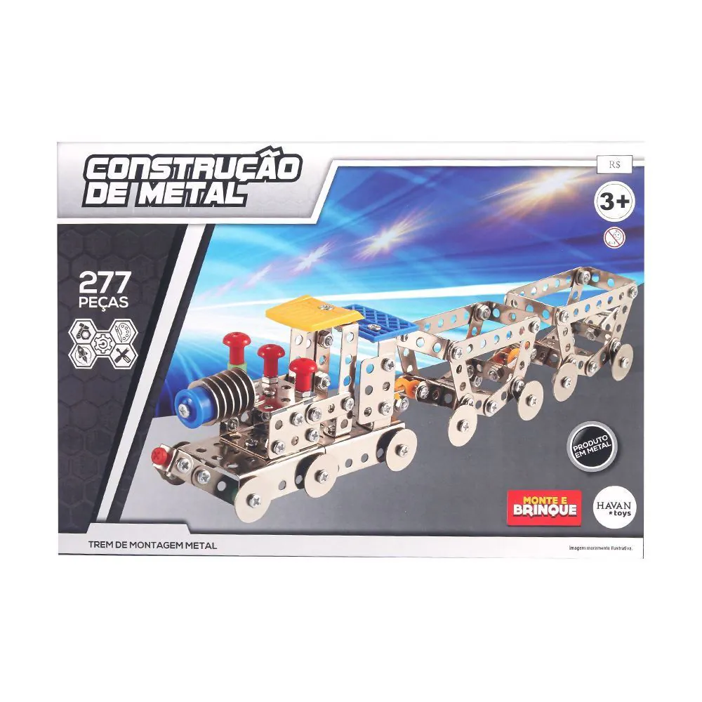 Blocos de Montar de Metal Trem Toys - HBR0805