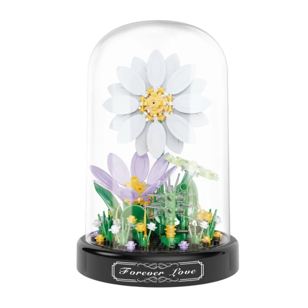 Blocos de Montar Flores Margarida Toys - HBR0918
