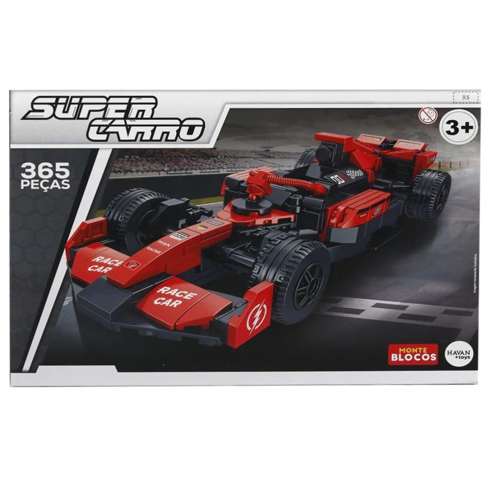 Blocos de Montar Super Carro 365 Peças Toys - HBR0963