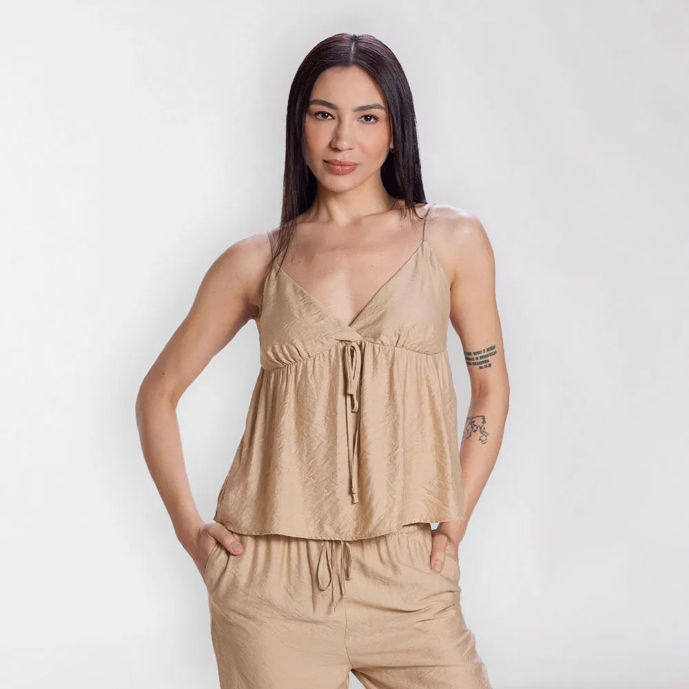 Blusa Feminina com Amarração Boby Blues Rami