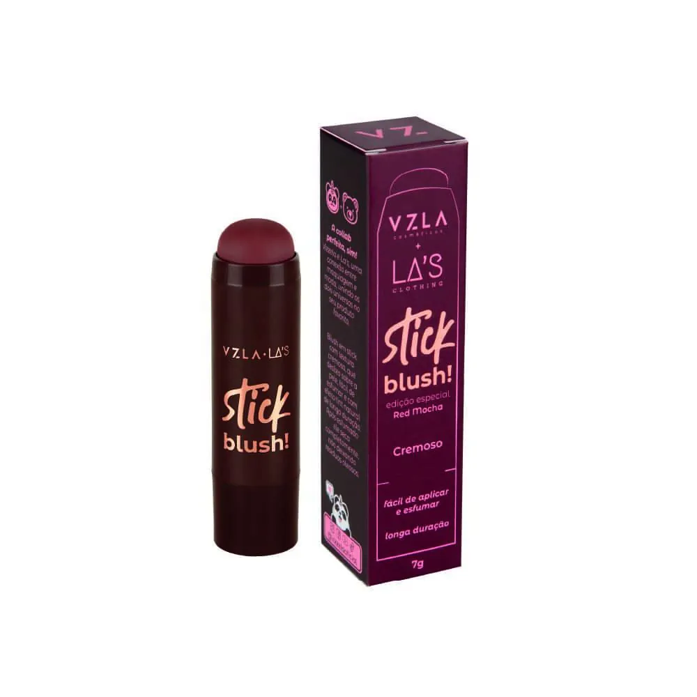 Blush Stick Vizzela Las Red Mocha Vegano