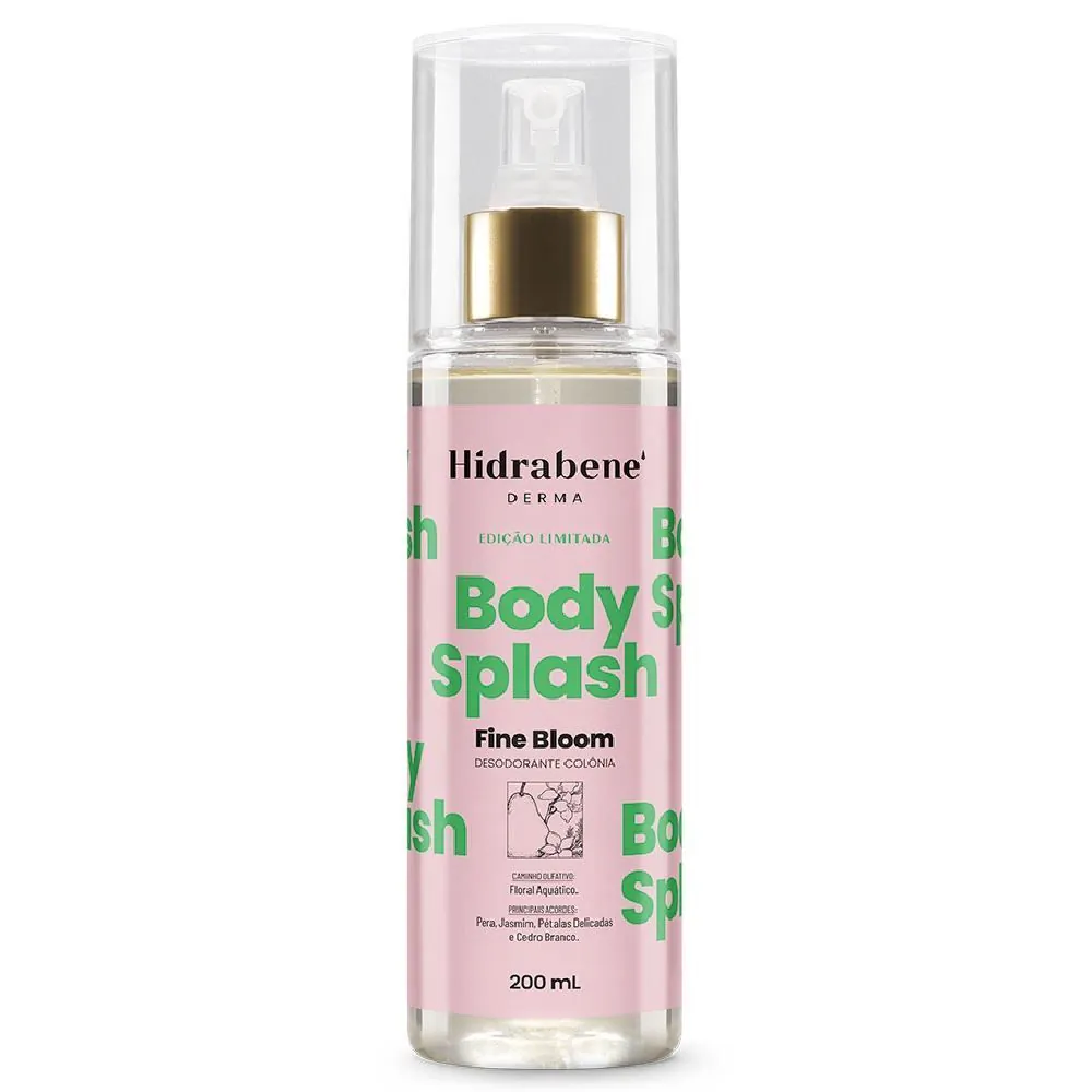 Body Splash Fine Bloom 200Ml Hidrabene
