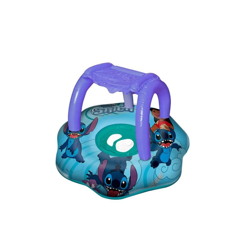 Boia Inflável Circular com Fralda e Cobertura Stitch 56Cm