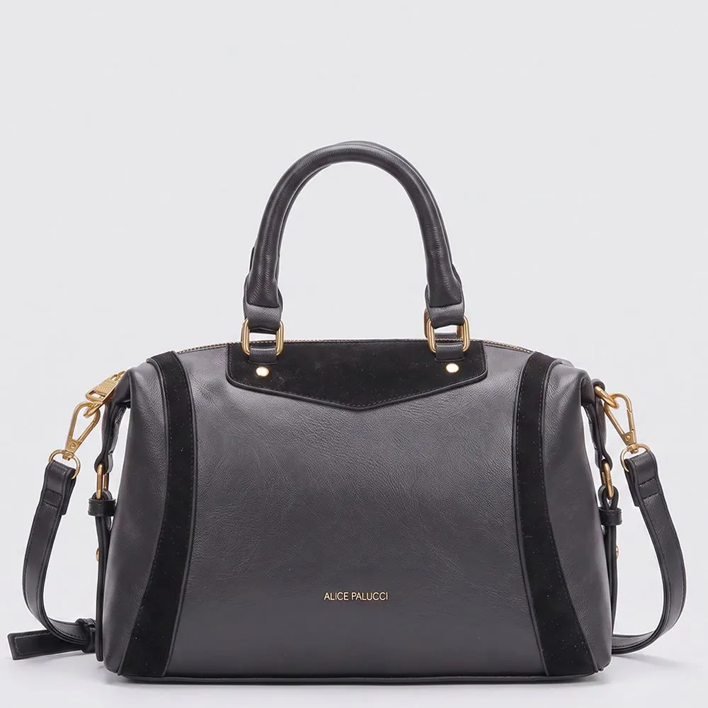 Bolsa Feminina Baú Alice Palucci - Preto U