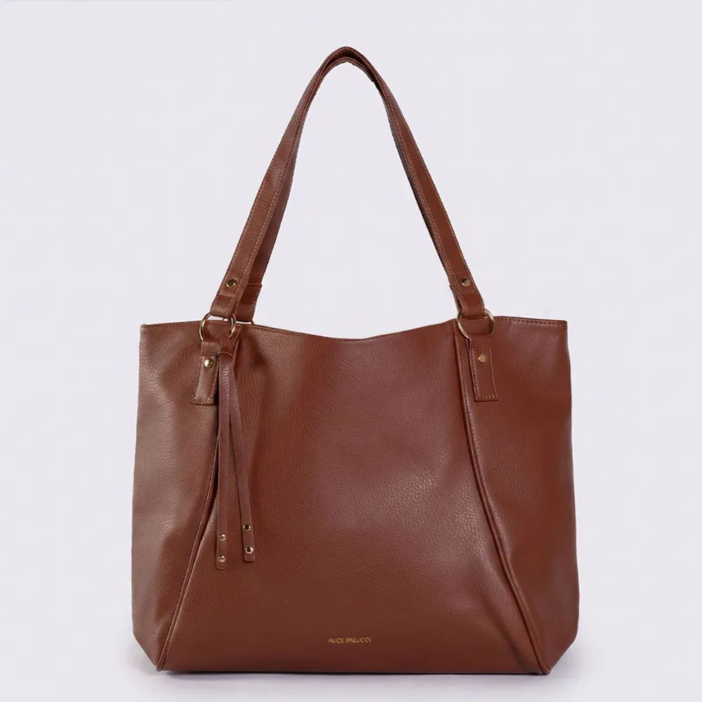 Bolsa Feminina Hobo Alice Palucci Marrom