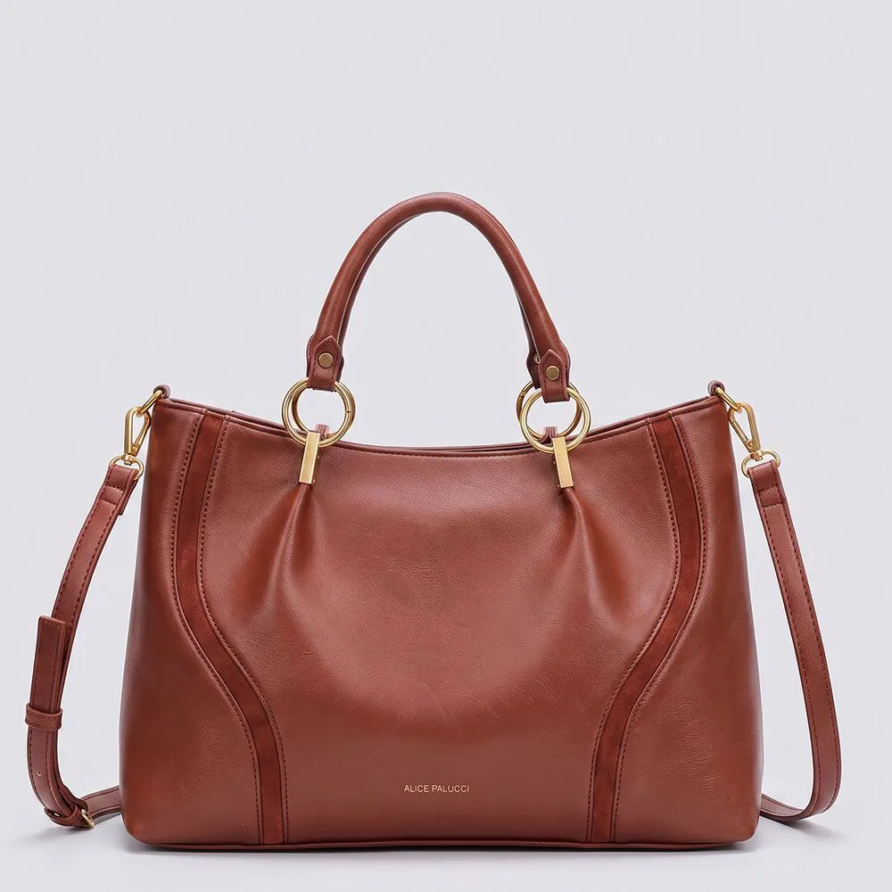 Bolsa Feminina Tiracolo Alice Palucci - Marrom U