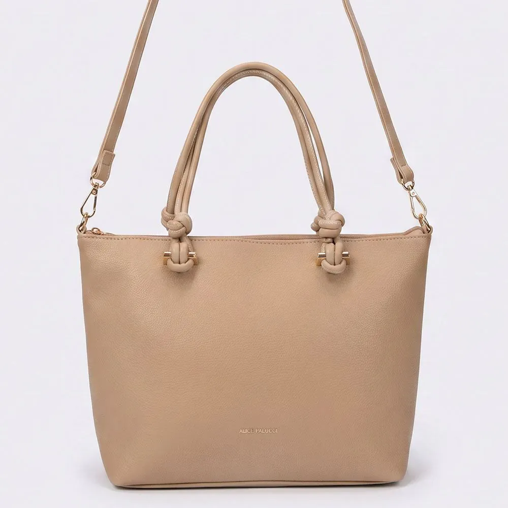 Bolsa Feminina Transversal Alice Palucci Taupe
