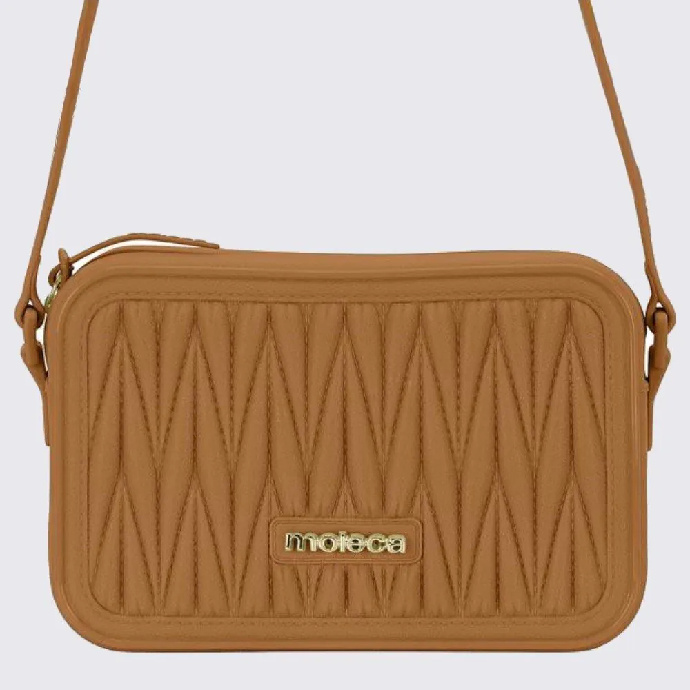 Bolsa Feminina Transversal Moleca - Amêndoa