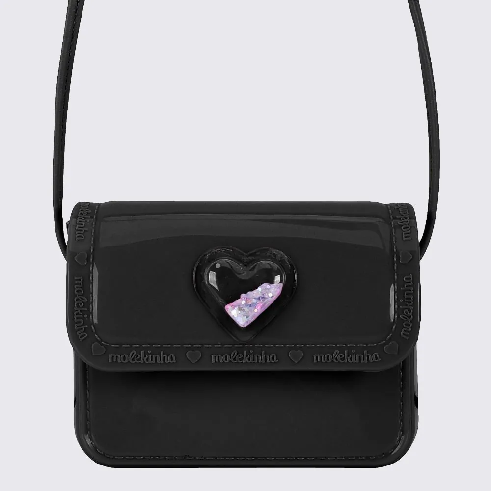 Bolsa Infantil Transversal Molekinha - Preto