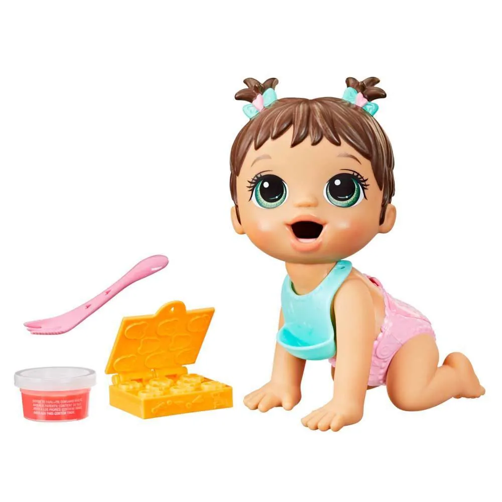 Boneca Baby Alive Hora da Papinha Morena Hasbro - F2618