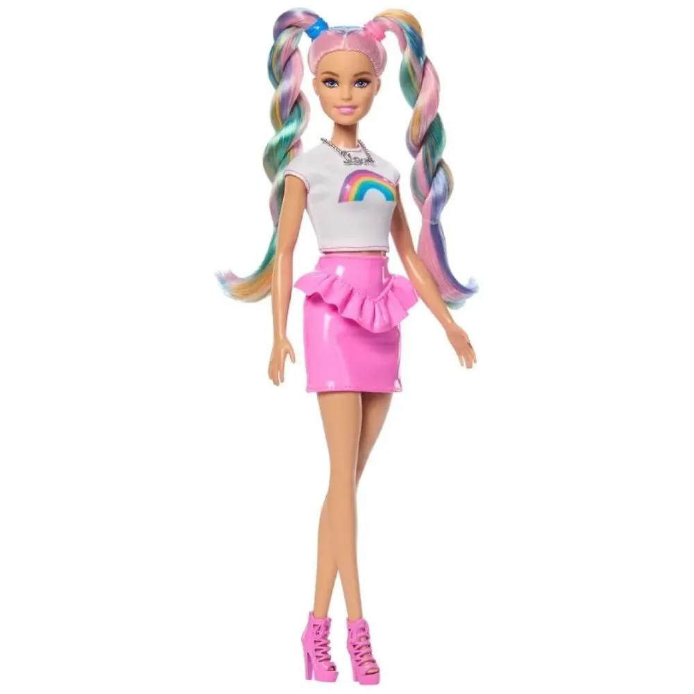 Boneca Barbie Fashionista Pinta e Decora o Cabelo Mattel