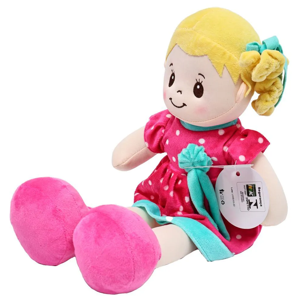 Boneca de Pelúcia Média Pink Toys - HBR0325