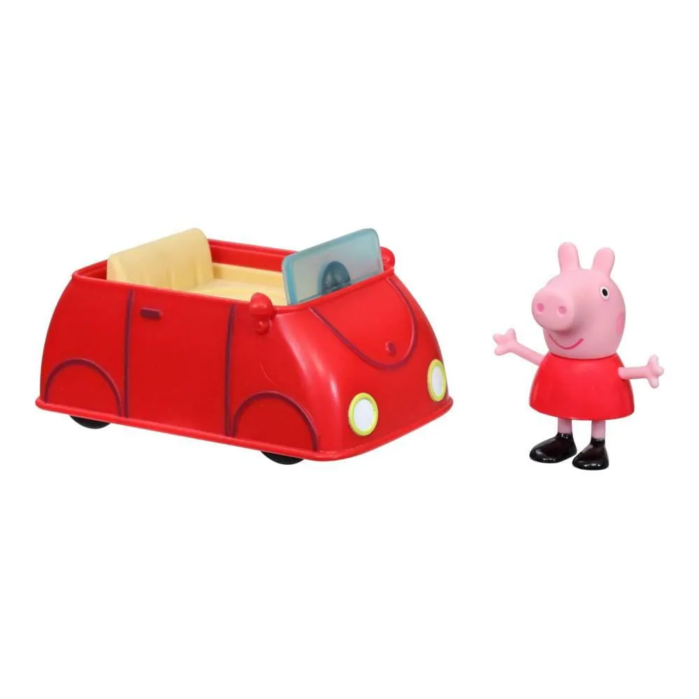 Boneca e Carrinho Hasbro Peppa Pig Red Car - F2212