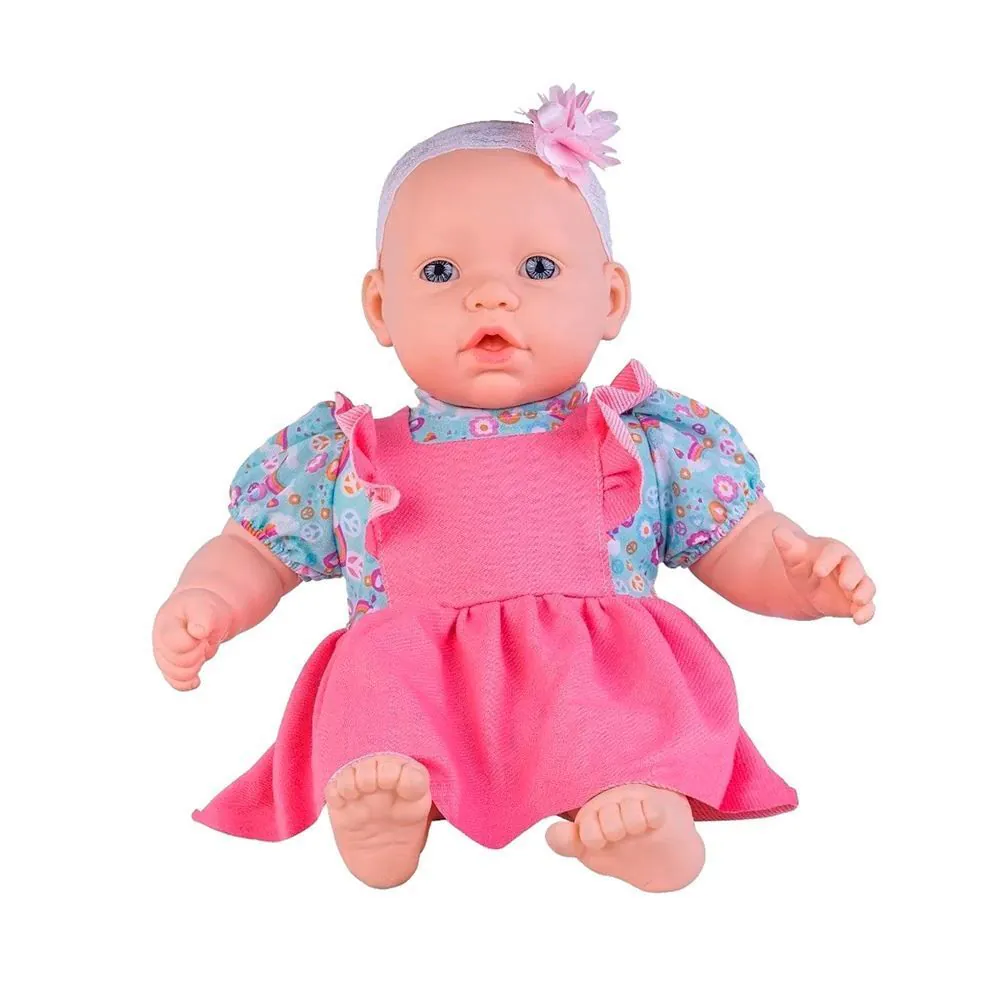 Boneca Lisa Faz Xixi com Acessórios Super Toys - Rosa