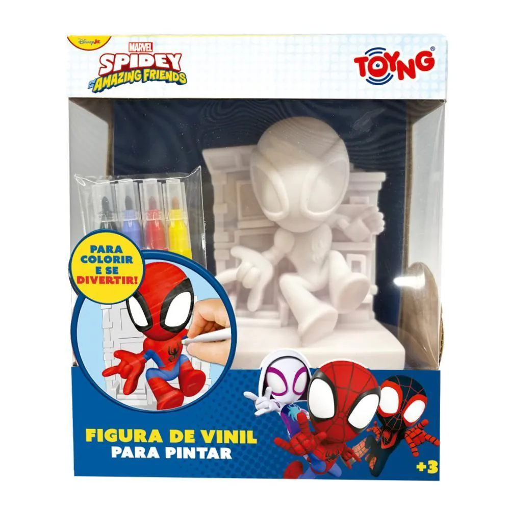 Boneco de Vinil para Colorir Spidey Toyng