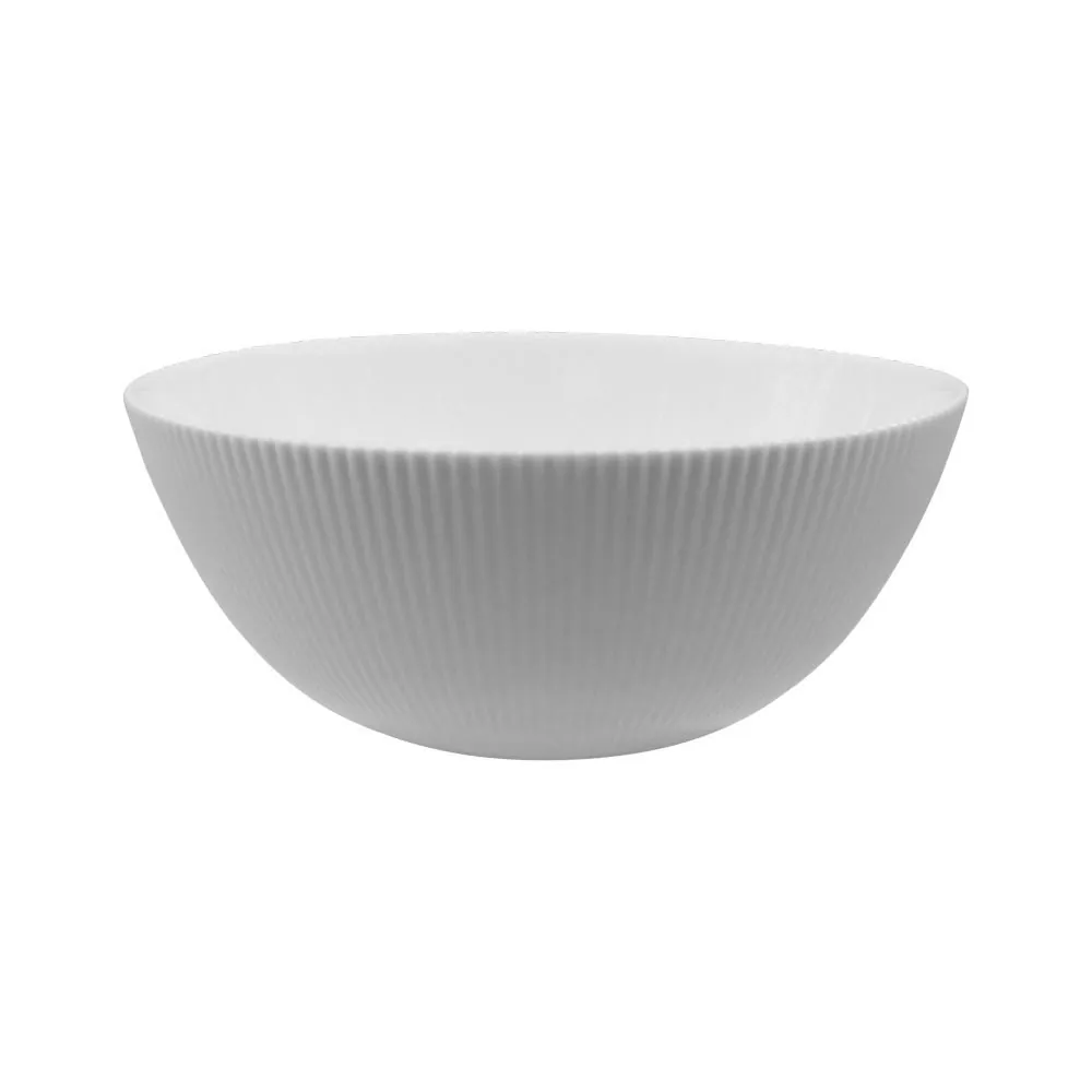 Bowl Opalino em Relevo Paris 1 Litro - Branco