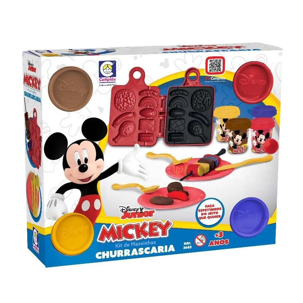 Brinquedo de Massinha Churrascaria do Mickey Disney Cotiplás - 2685