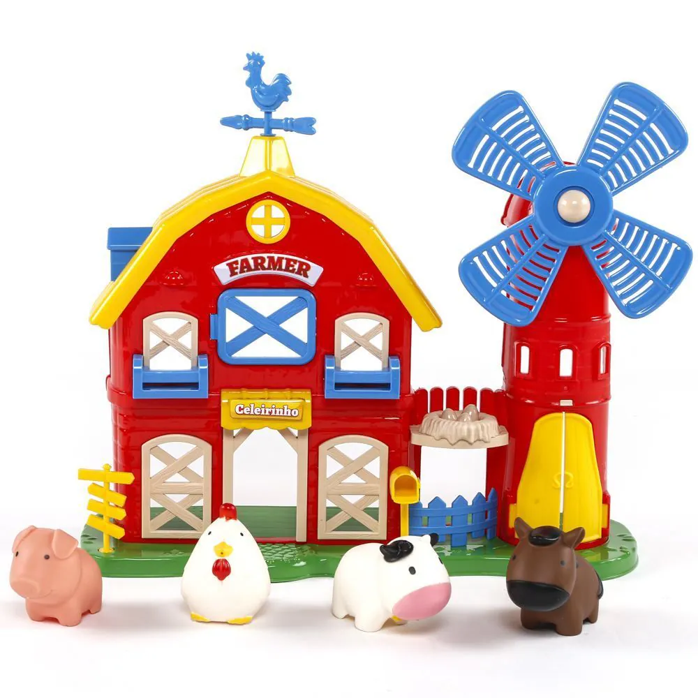 Brinquedo Farmer Brincando no Celeiro Samba Toys - 0464