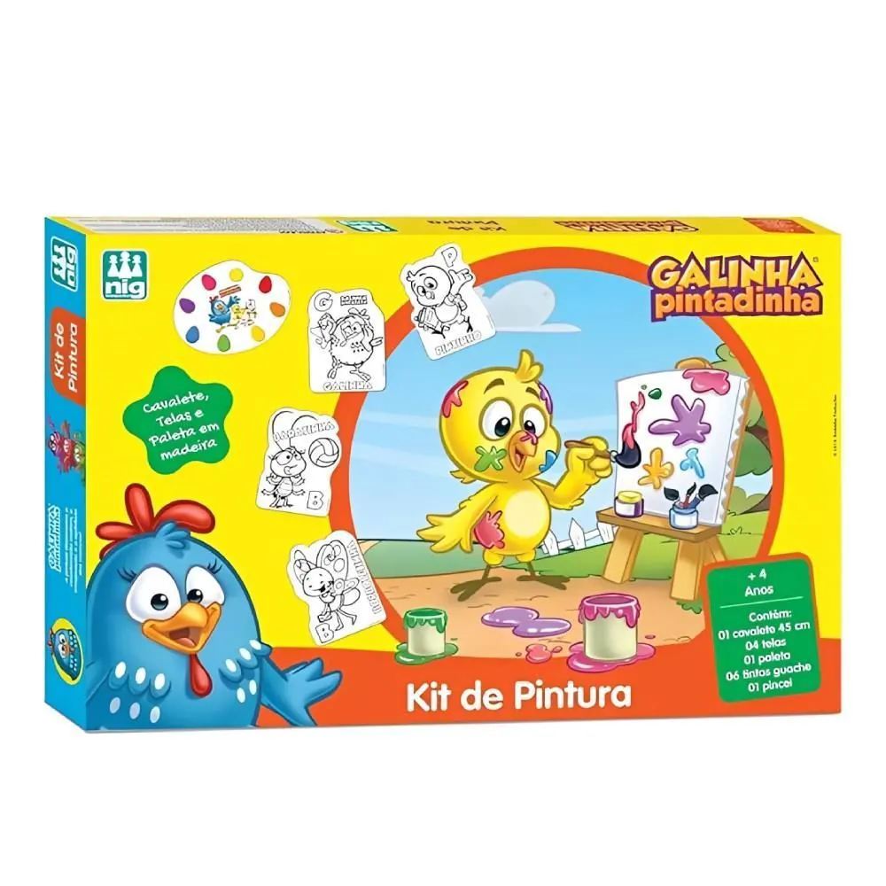 Brinquedo Kit de Pintura Galinha Pintadinha Nig - 732