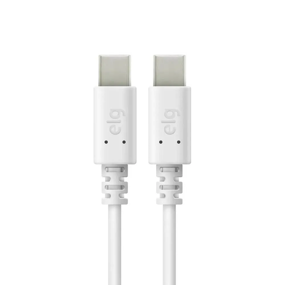 Cabo Usb Tipo-C Reversível Elg para Recarga Sincronização 2M Tc2tc2m - Branco