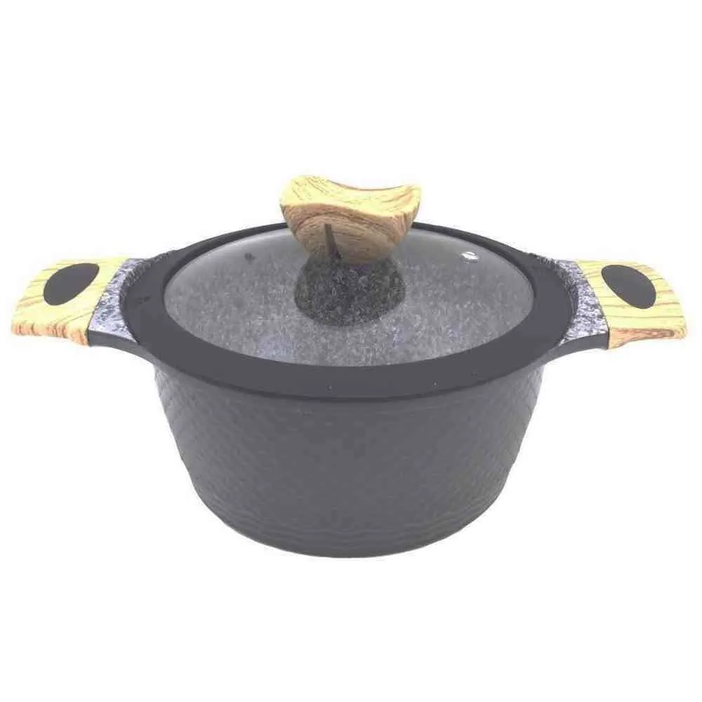 Caçarola com Tampa Indução 20Cm - Granito